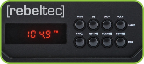 Głośnik bluetooth Rebeltec SoundBOX 340 LED FM USB SD AUX TWS