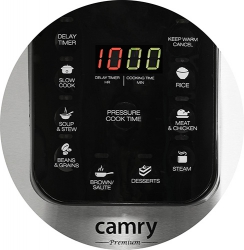 Szybkowar elektryczny Camry CR 6409 8 programów 6L 1500W