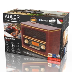  Radio retro z Bluetooth Adler AD 1187 USB AUX