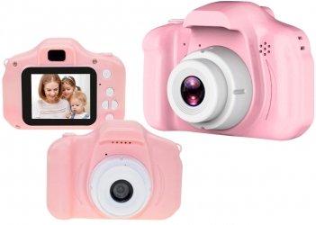 Aparat dla dzieci kamera Full HD X2 różowy