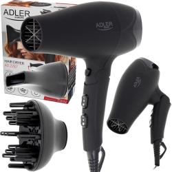 Składana suszarka do włosów Adler AD 2267 2100W z gumowaną obudową + dyfuzor