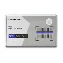 Czytnik kodów kreskowych 1D CCD Qoltec USB - biały