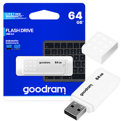 Pendrive GOODRAM 64GB USB 2.0 biały