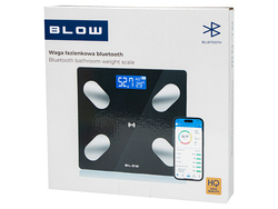 Analityczna waga łazienkowa 180kg BLOW Bluetooth 25 funkcji - czarna