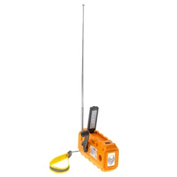 Wielofunkcyjne radio na korbkę Adler AD 1197 z panelem solarnym SOS power bank i latarką