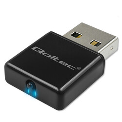 Bezprzewodowy Ultra szybki mini adapter NANO Wi-Fi Qoltec standard N USB 2.0 300Mbps