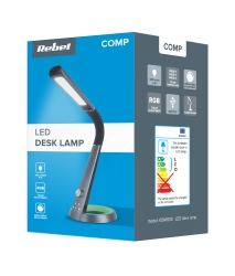 Lampka biurkowa LED REBEL KOM1013 ze zmiana temperatury barwowej światła i gniazdem USB