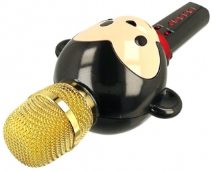 Mikrofon z głośnikiem bluetooth dla dzieci Forever Animal małpka - czarny - AMS-100