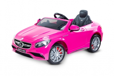 Samochód auto na akumulator Caretero Toyz Mercedes-Benz S63 AMG akumulatorowiec + pilot zdalnego sterowania - różowy