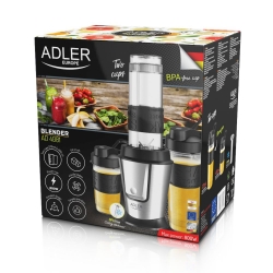 Blender personalny z wkładem chłodzącym Adler AD 4081 800W + 2 bidony