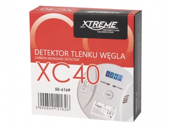 Bezprzewodowy detektor czujnik czadu XTREME XC40