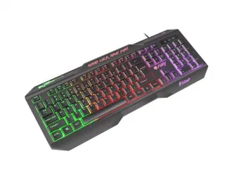 Podświetlana klawiatura dla graczy FURY HELLFIRE 2 + mata + mysz + słuchawki