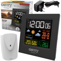 Stacja pogodowa Camry CR 1166 zegar datownik alarm czujnik