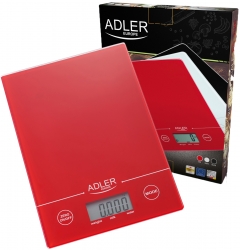 Elektroniczna waga kuchenna Adler AD 3138r czerwona
