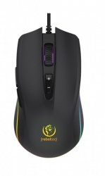Mysz gamingowa podświetlana Rebeltec PREDATOR 6300DPI RGB dla graczy