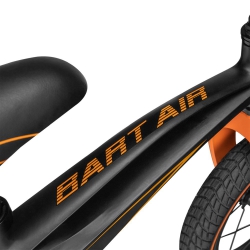 Rowerek biegowy Lionelo BART AIR 12&quot; pompowane koła rama magnezowa - pomarańczowo czarny