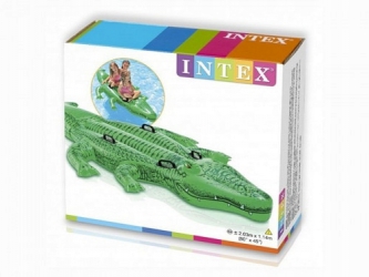 Materac zabawka do pływania dmuchany krokodyl aligator XXL INTEX 203cm x 114cm 