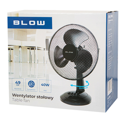 Wentylator biurkowy BLOW 12"/30cm 40W czarny