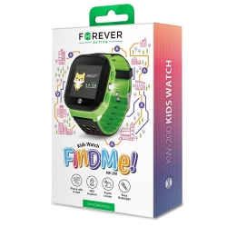 Zegarek smartwatch Forever KW-300 dla dzieci z lokalizatorem GPS WIFI SOS różowy