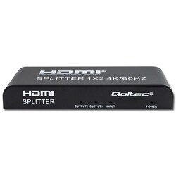 Aktywny rozdzielacz Splitter 2 x HDMI 4K x 2K Qoltec 6Gb/s 60Hz High stability