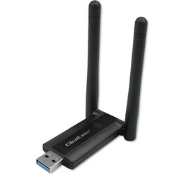 Bezprzewodowy szybki adapter DUAL Wi-Fi 2x 2dBi Qoltec standard AC USB 3.0 1200Mbps