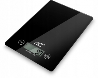 Elektroniczna szklana waga kuchenna LTC do 5kg czarna