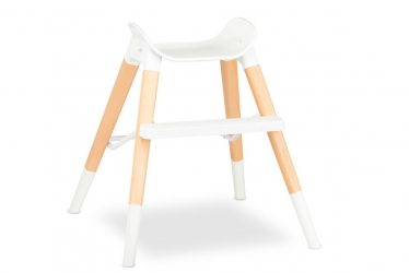 Drewniane krzesło i krzesełko do karmienia 4 w 1 Lionelo Mona - kolor szary