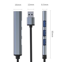Hub adapter rozdzielacz USB Qoltec na 3x USB 2.0   USB 3.0