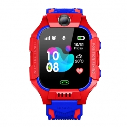 Zegarek smartwatch Q19 dla dzieci wodoodporny czerwony