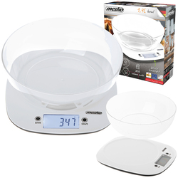 Elektroniczna waga kuchenna z misą Mesko MS 3179 - biała