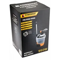 Elektryczny agregat pistolet do malowania 800ml Powermat PM-PDM-950M   3 dysze