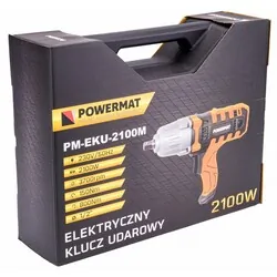 Elektryczny klucz udarowy 800Nm Powermat PM-EKU-2100M   walizka