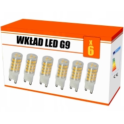 Wkład LED G9 3W AC230V SMD 360° 16x50 mm - 2szt