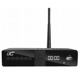 Tuner cyfrowy LTC DVB-T2 WiFi HEVC H.265 z programowalnym pilotem