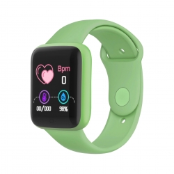 Zegarek smartwatch opaska sportowa Y68S - zielony