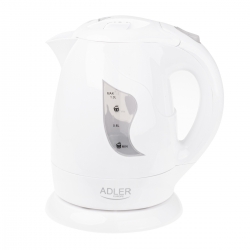Elektryczny czajnik plastikowy Adler AD 08 1,0 L biały