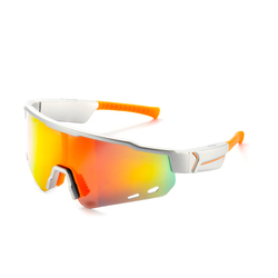Sportowe okulary przeciwsłoneczne Bluetooth XO E8 UV400 nylonowe z mikrofonem białe