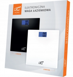 Elektroniczna waga  łazienkowa LTC z termometrem do 180 kg czarna