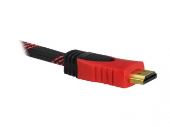 Kabel HDMI - HDMI męski 10m 1.4 czerwony