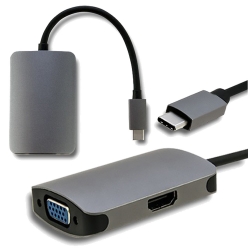Adapter USB 3.1 C Qoltec HDMI VGA
