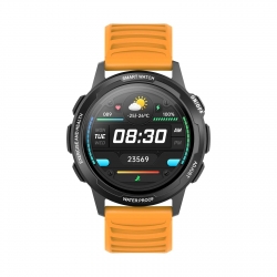 Zegarek sportowy smartwatch SENBONO X28 Full HD z metalową kopertą - zółty