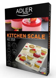 Waga kuchenna elektroniczna Adler AD 3158 wyświetlacz LCD