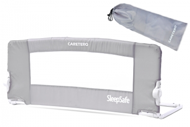 Barierka ochronna do łóżka Caretero SpeepSafe 46 cm wysokości - szara