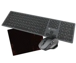 Zestaw klawiatura bezprzewodowa Bluetooth/2.4GHZ NATEC DOLPHIN   mysz bezprzewodowa NATEC BLACKBIRD 2