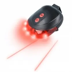 Lampka rowerowa LTC LED tylna z laserem