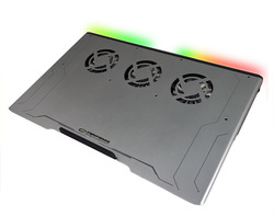 Gamingowa podstawka chłodząca pod laptopa Esperanza BOREAS aluminiowa podświetlana LED RGB