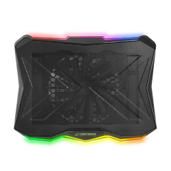 Gamingowa podstawka chłodząca pod laptopa Esperanza XALOK podświetlana LED RGB