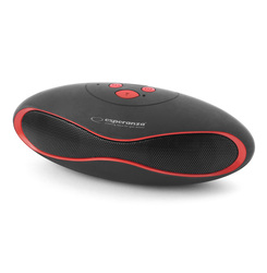Głośnik Bluetooth ESPERANZA BLUETOOTH FM TRIVAL 3W czarno-czerwony