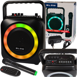Głośnik bluetooth BLOW BT800 100W   mikrofon   pilot USB SD FM AUX
