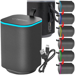 Głośnik przenośny Bluetooth Esperanza SAKARA LED RGB FM